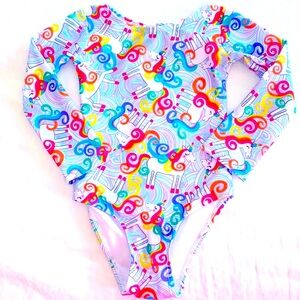 Like new Size 3 kids ‘Flap Happy’ bathing suit - long sleeved and UV protection